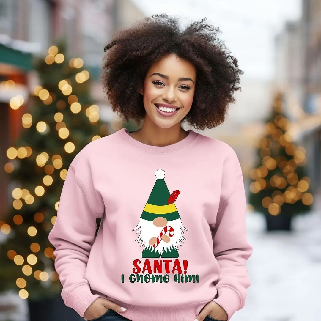 Santa I Gnome Him Graphic Sweatshirt sold by Zulily product image thumbnail 3