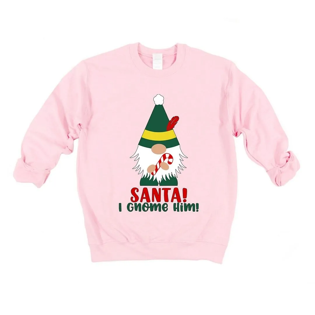Santa I Gnome Him Graphic Sweatshirt sold by Zulily product image thumbnail 2