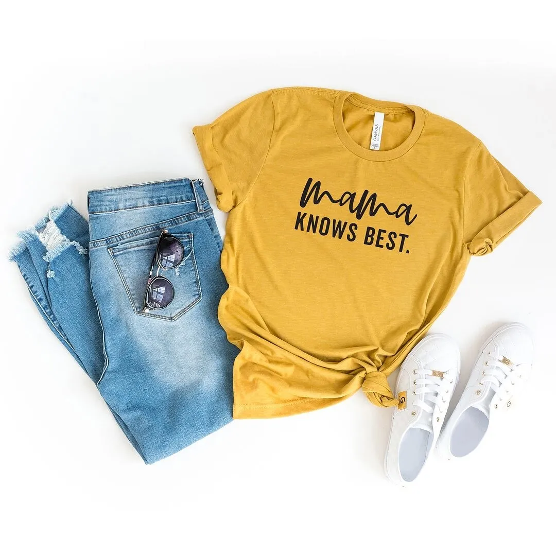 Mama Knows Best Short Sleeve Crewnneck Tee sold by Zulily
