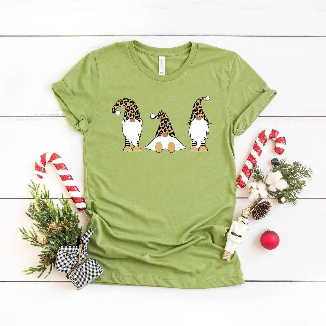 Leopard Gnomes Short Sleeve Crewnneck Tee sold by Zulily