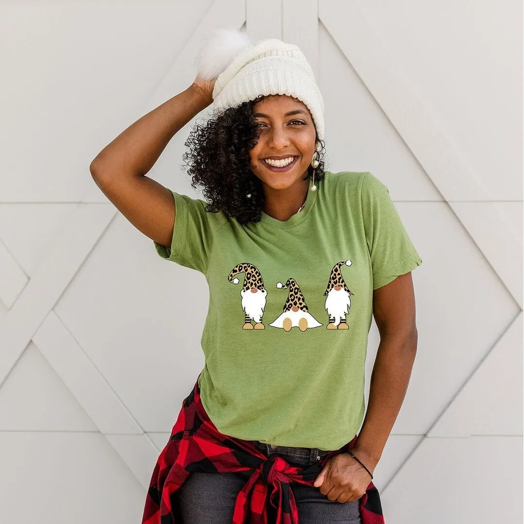 Leopard Gnomes Short Sleeve Crewnneck Tee sold by Zulily product image thumbnail 3