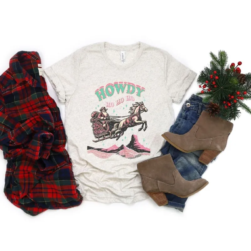Howdy Ho Ho Ho Short Sleeve Crewnneck Tee sold by Zulily