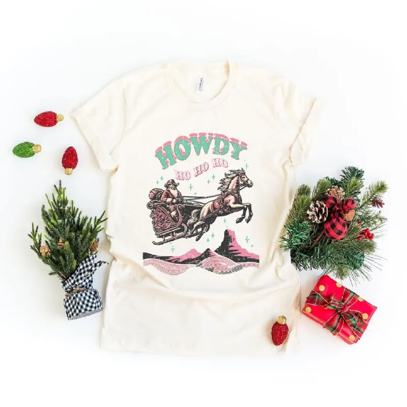 Howdy Ho Ho Ho Short Sleeve Crewnneck Tee sold by Zulily
