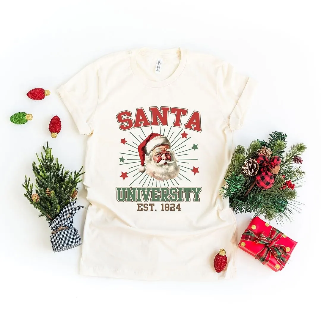 Santa University Stars Short Sleeve Crewnneck Tee sold by Zulily product image thumbnail 4