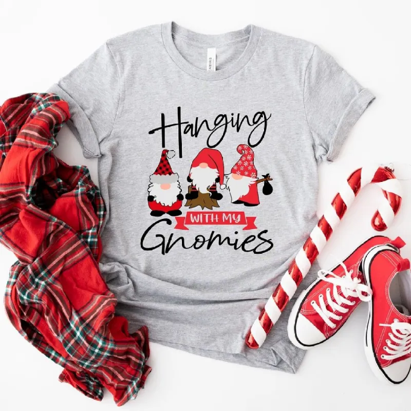 Hanging With My Gnomies Short Sleeve Crewnneck Tee sold by Zulily
