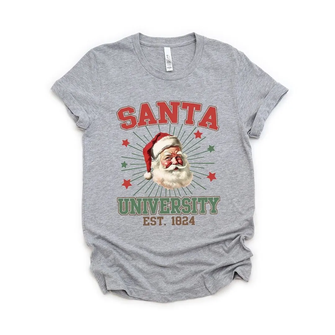 Santa University Stars Short Sleeve Crewnneck Tee sold by Zulily product image thumbnail 2
