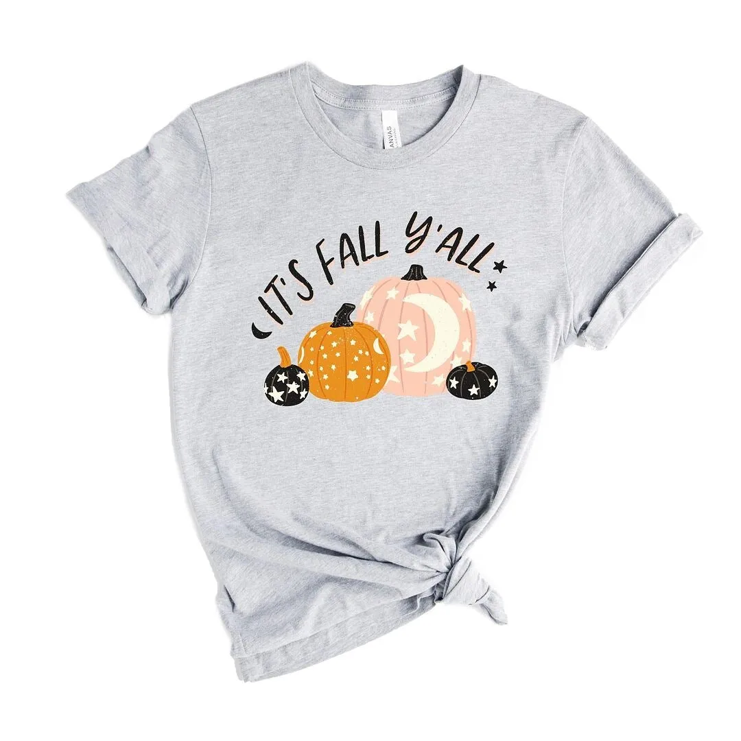 Boho It's Fall Y'all Pumpkins Short Sleeve Crewnneck Tee sold by Zulily product image thumbnail 2