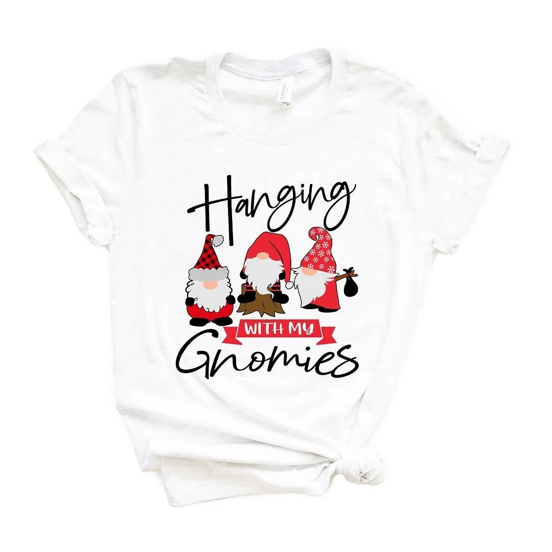 Hanging With My Gnomies Short Sleeve Crewnneck Tee sold by Zulily product image thumbnail 2