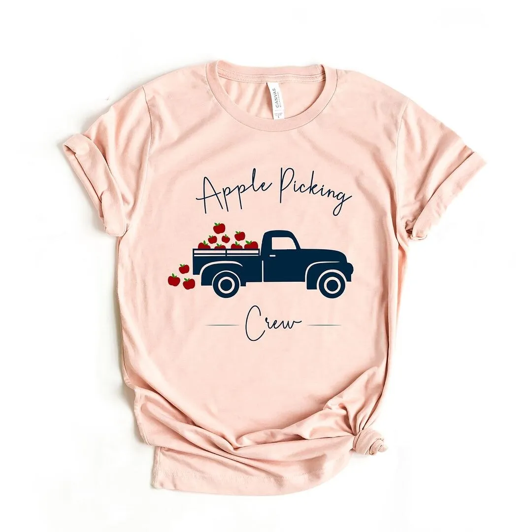 Apple Picking Crew Truck Short Sleeve Crewnneck Tee sold by Zulily product image thumbnail 2