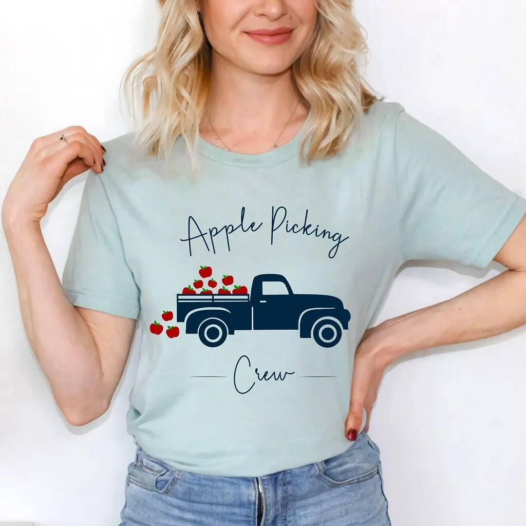 Apple Picking Crew Truck Short Sleeve Crewnneck Tee sold by Zulily product image thumbnail 3