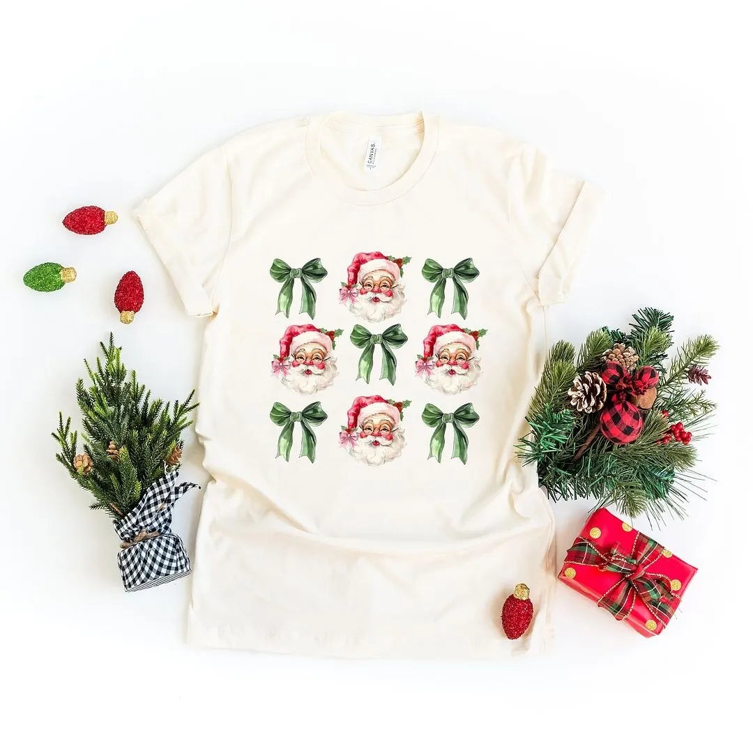 Coquette Vintage Santa Short Sleeve Crewnneck Tee sold by Zulily