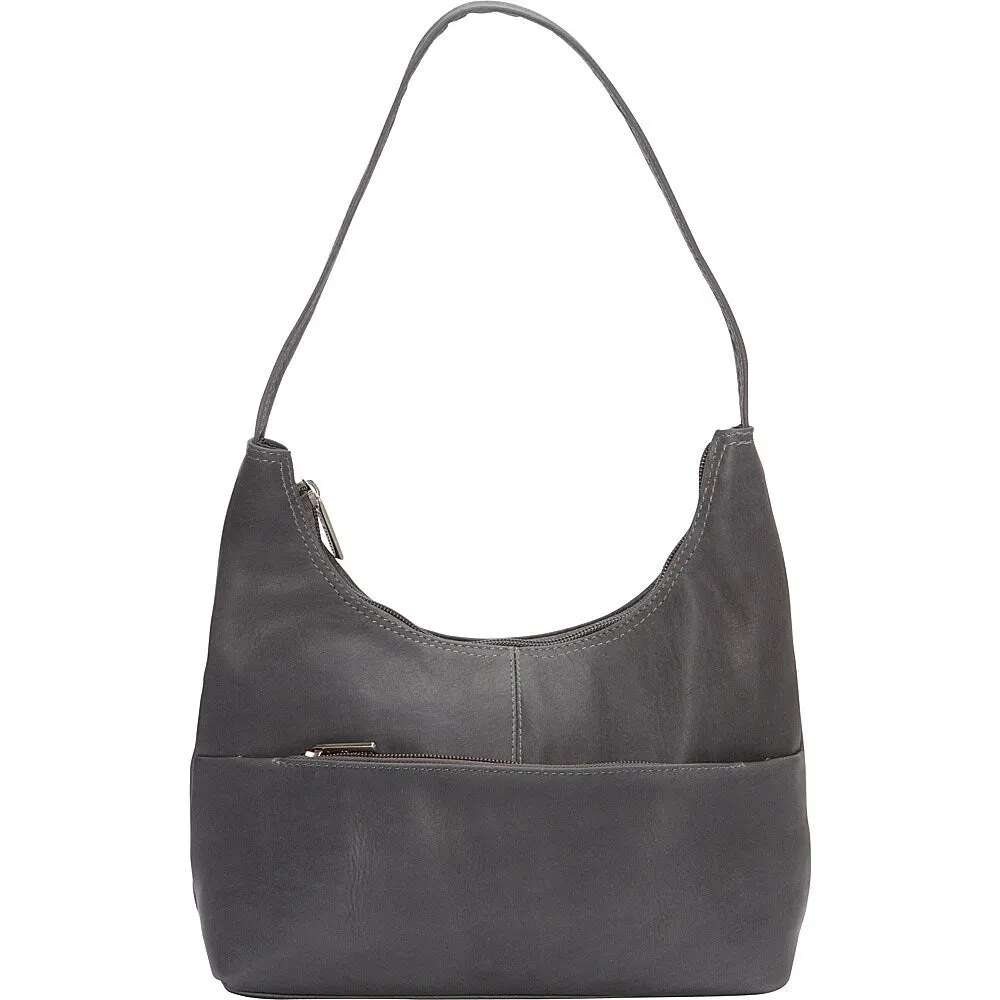 LeDonne Leather Top Zip Hobo Handbag sold by Zulily product image thumbnail 4