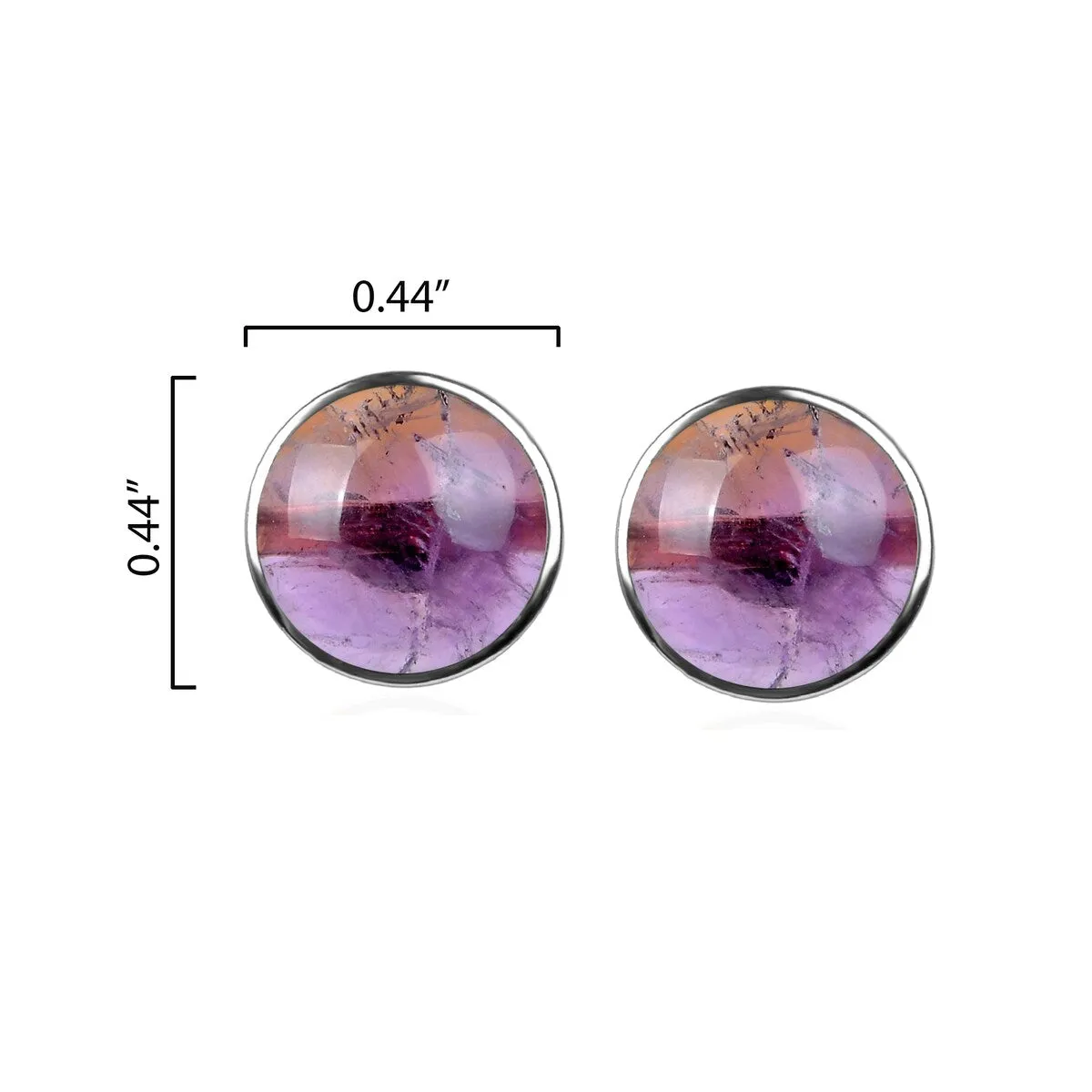 10MM Amethyst Stud Earrings in Sterling Silver sold by Zulily product image thumbnail 3