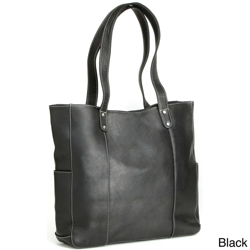 LeDonne Leather Double Strap Rivet Tote Bag sold by Zulily product image thumbnail 4
