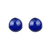 10MM Lapis Lazuli Stud Earrings in Sterling Silver sold by Zulily
