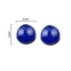 10MM Lapis Lazuli Stud Earrings in Sterling Silver sold by Zulily
