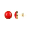 10MM Coral Stud Earrings in Sterling Silver sold by Zulily