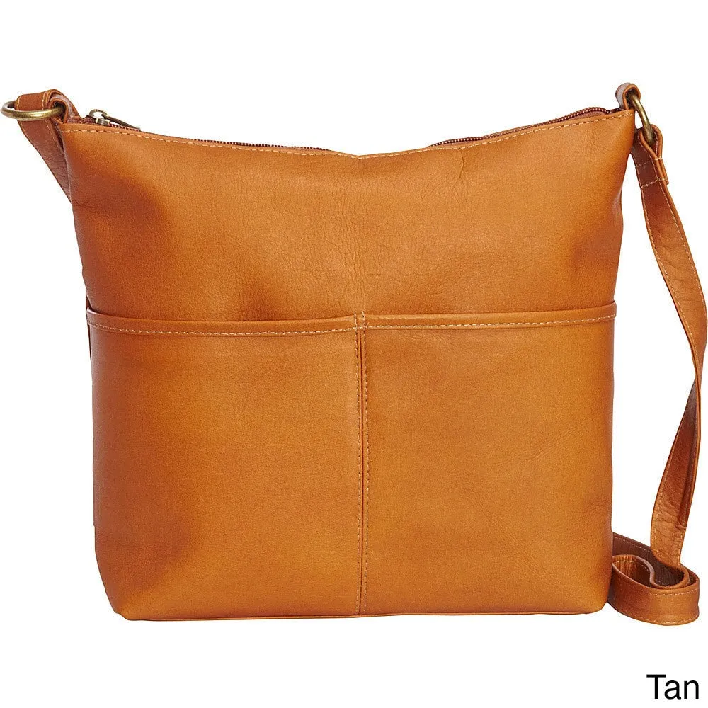 LeDonne Leather Carefree Top-zip Shoulder Bag sold by Zulily product image thumbnail 4