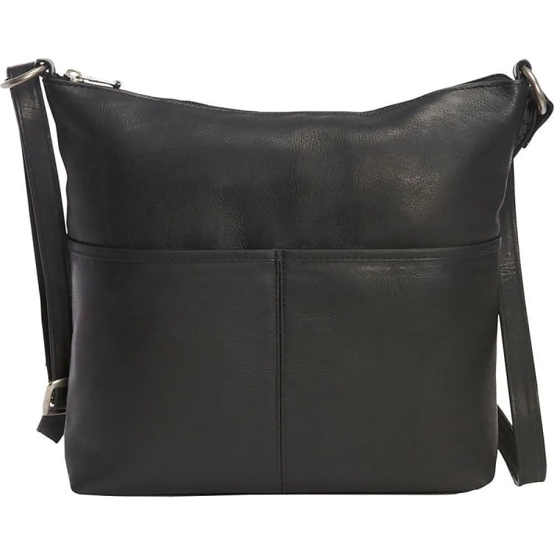 LeDonne Leather Carefree Top-zip Shoulder Bag sold by Zulily
