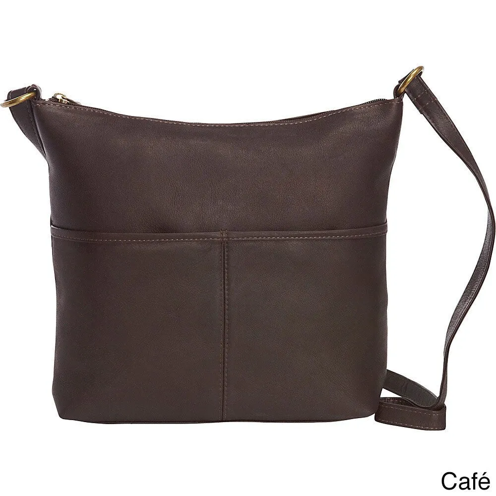 LeDonne Leather Carefree Top-zip Shoulder Bag sold by Zulily product image thumbnail 3