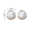 10MM Moonstone Stud Earrings in Sterling Silver sold by Zulily