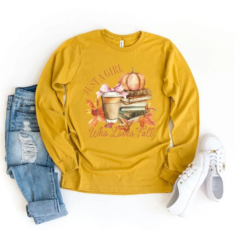 Coquette Girl Who Loves Fall Long Sleeve Tee sold by Zulily
