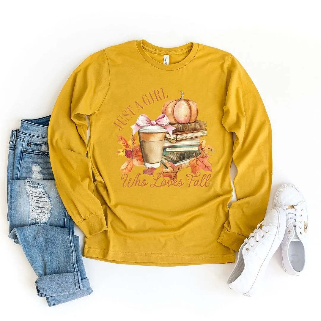 Coquette Girl Who Loves Fall Long Sleeve Tee sold by Zulily