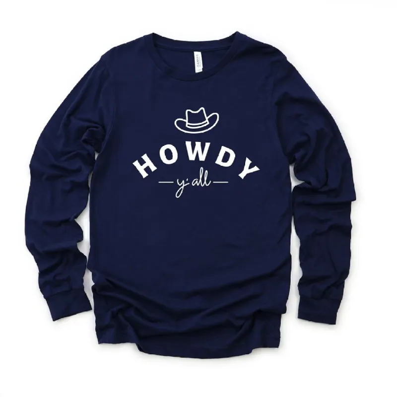 Howdy Y'all Hat Long Sleeve Tee sold by Zulily