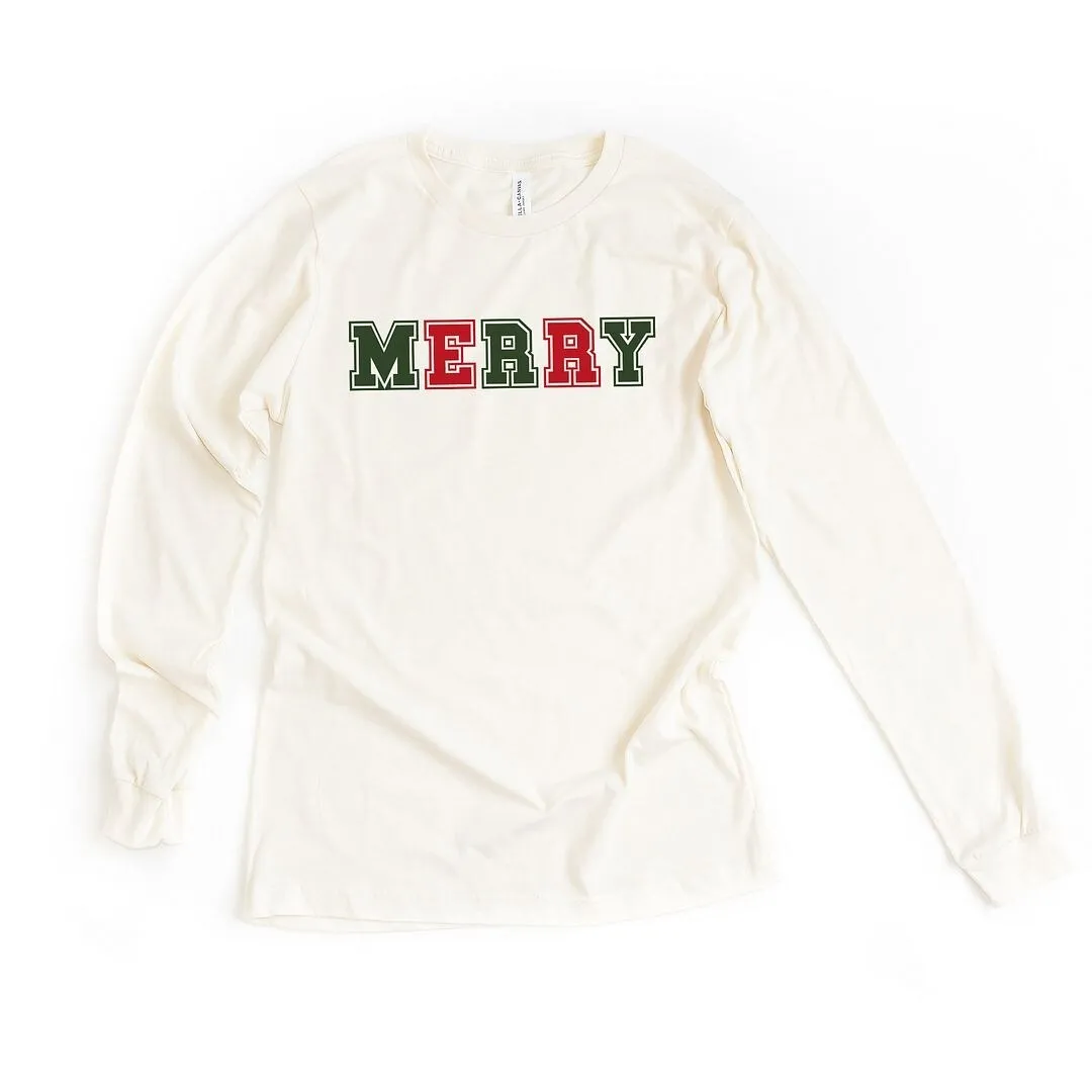 Merry Red and Green Bold Long Sleeve Tee sold by Zulily product image thumbnail 2