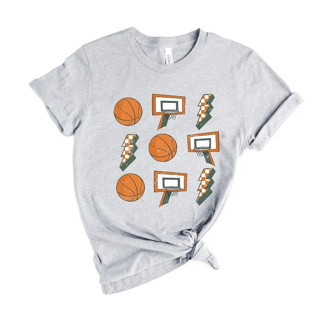 Basketball Collage Short Sleeve Crewnneck Tee sold by Zulily product image thumbnail 2