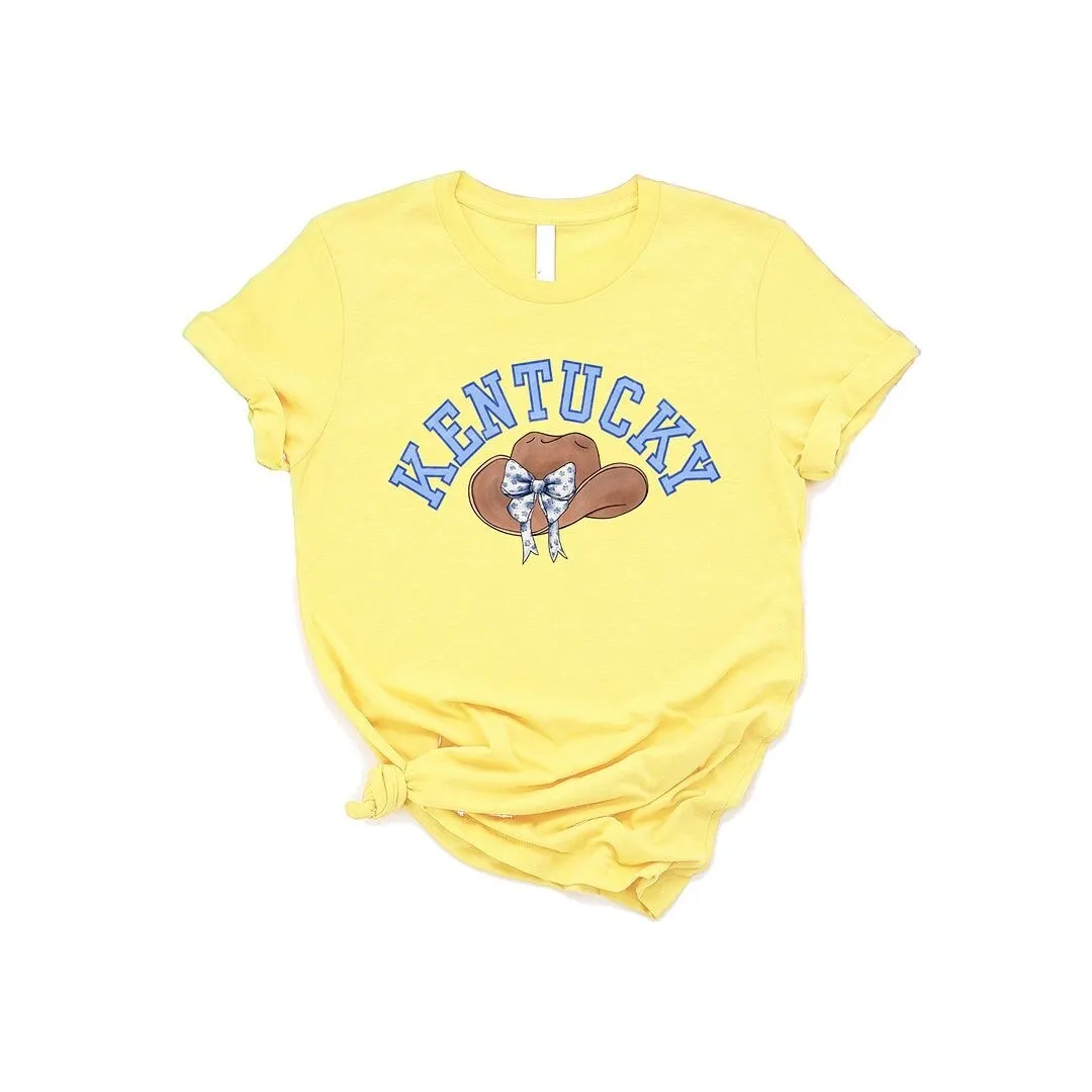 Kentucky Hat With Bow Short Sleeve Crewnneck Tee sold by Zulily product image thumbnail 2