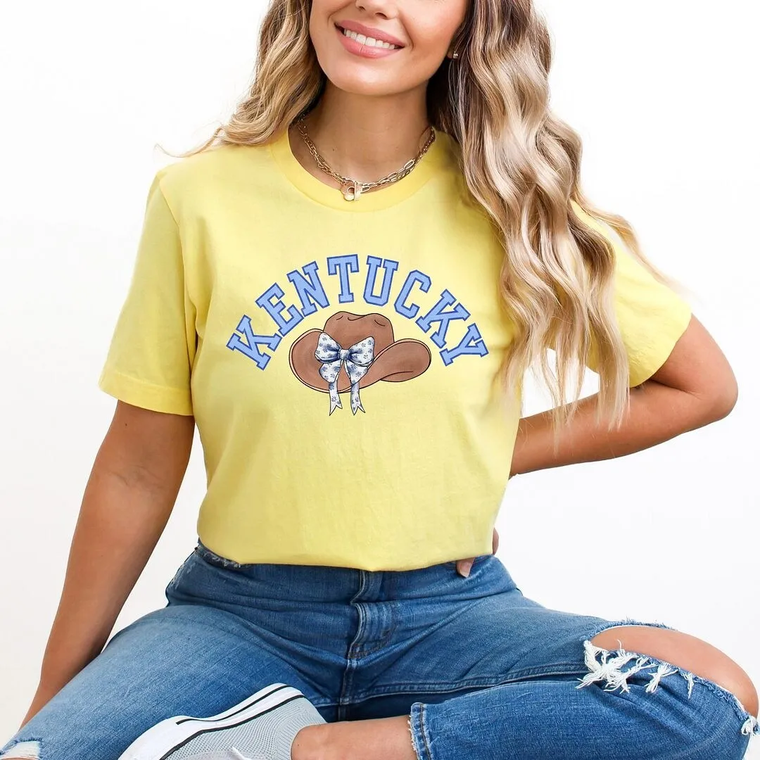 Kentucky Hat With Bow Short Sleeve Crewnneck Tee sold by Zulily product image thumbnail 3