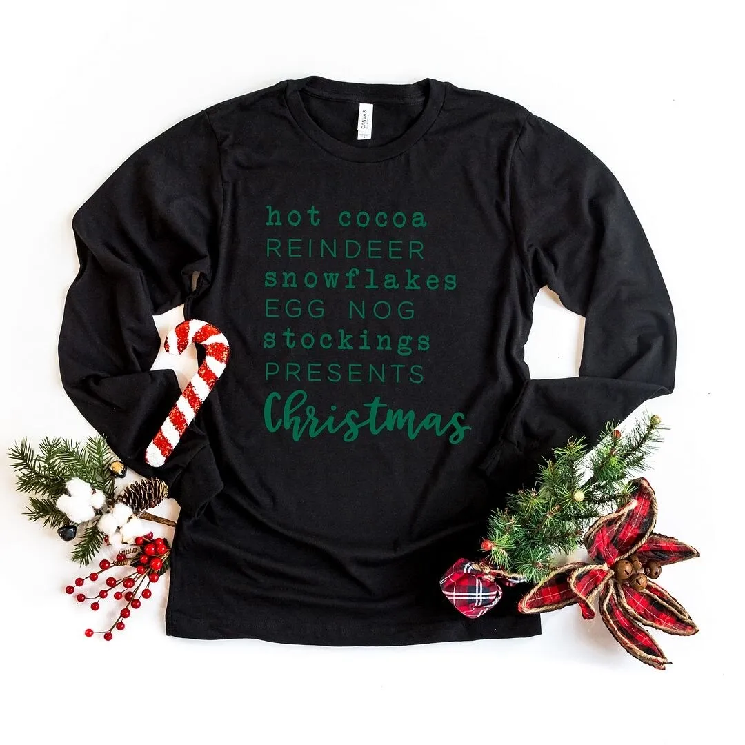 Christmas Words Long Sleeve Tee sold by Zulily