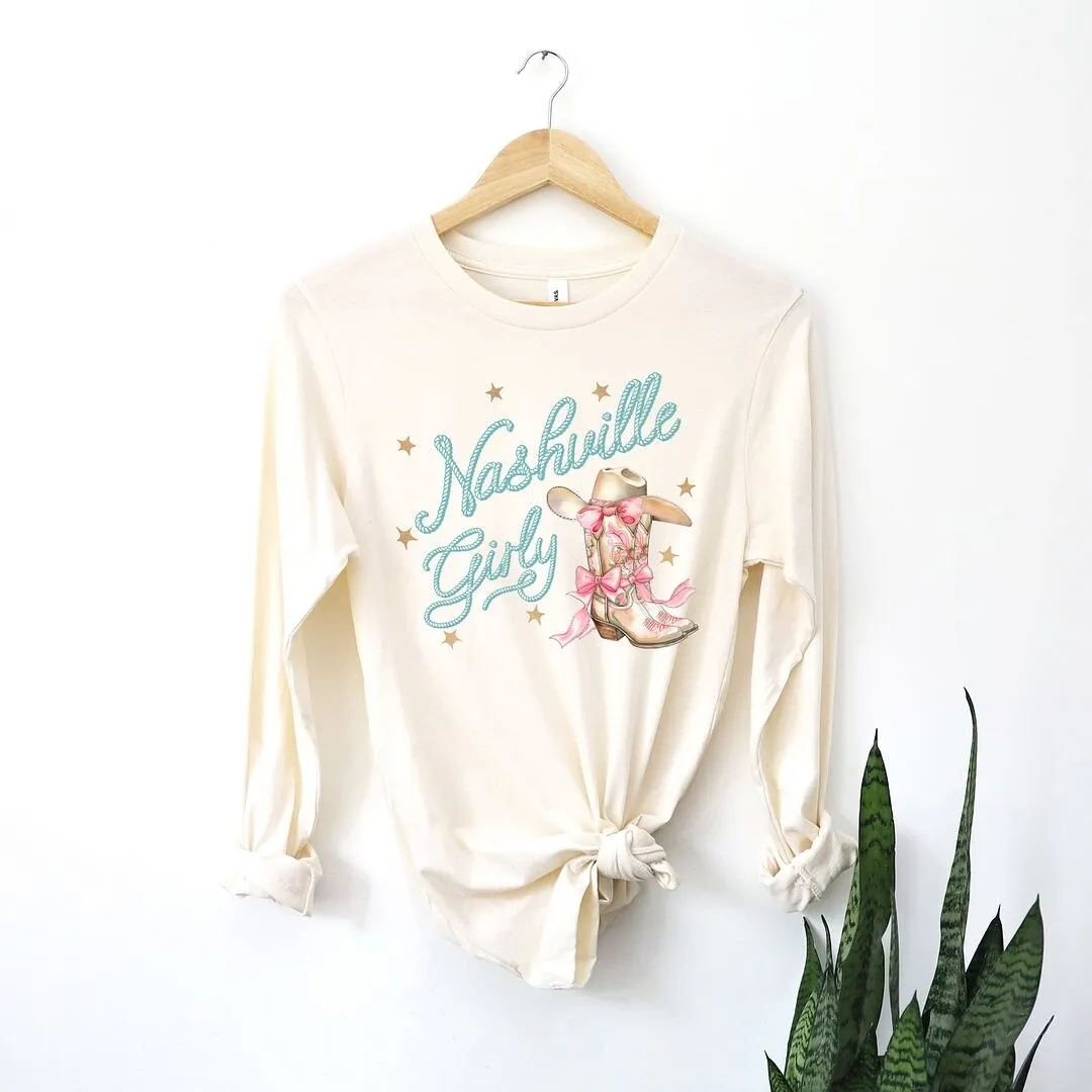 Coquette Nashville Girly Long Sleeve Tee sold by Zulily