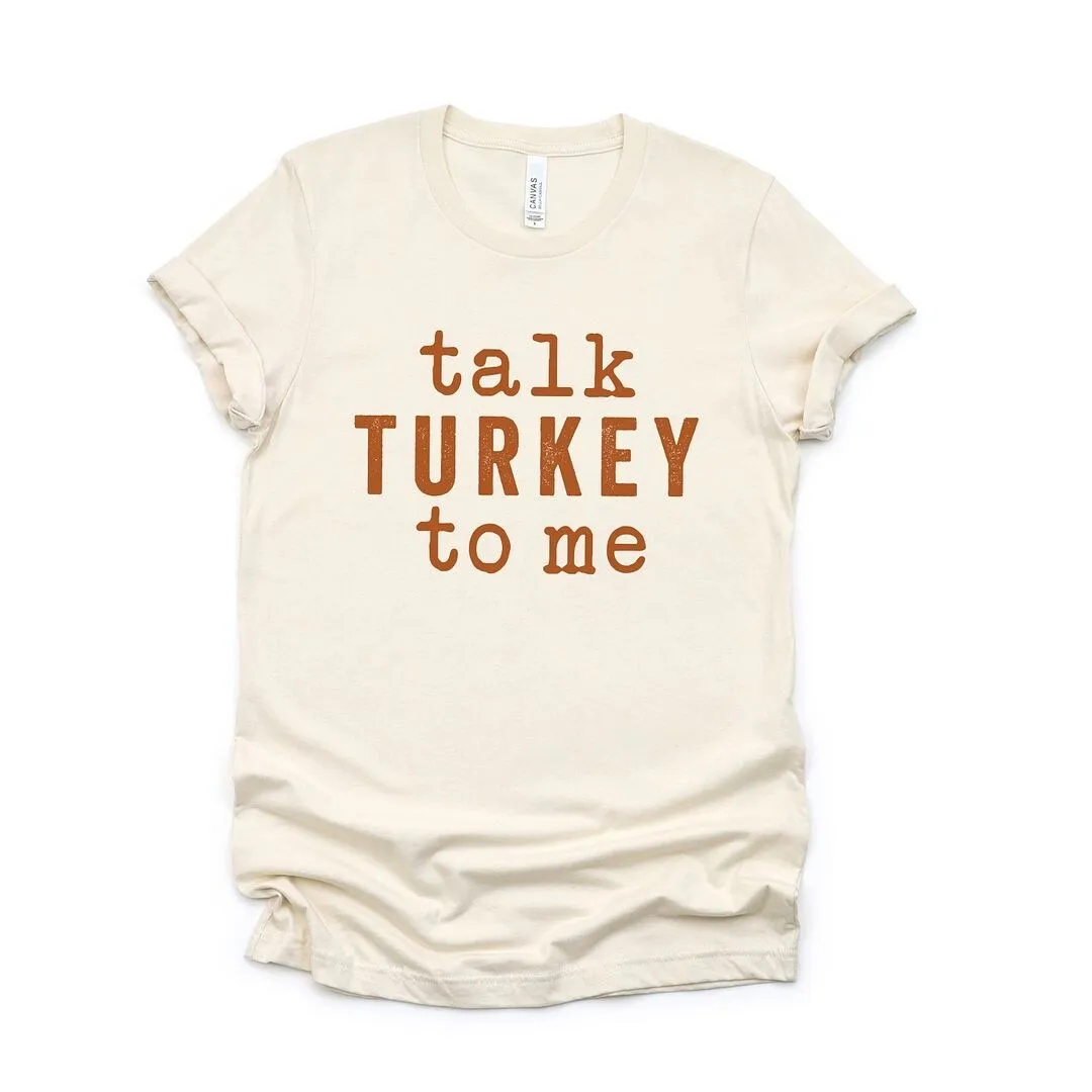 Talk Turkey To Me Short Sleeve Crewnneck Tee sold by Zulily product image thumbnail 2