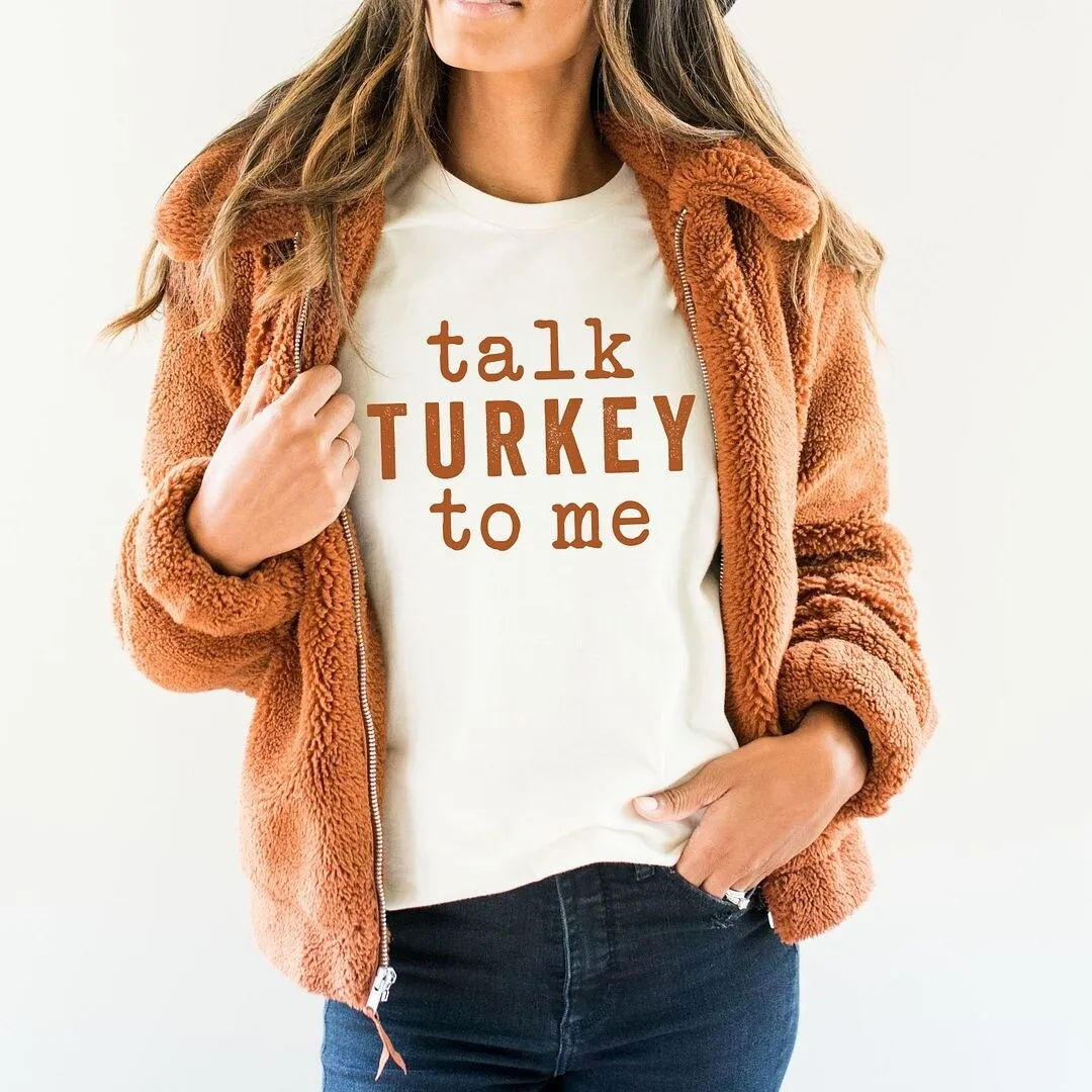 Talk Turkey To Me Short Sleeve Crewnneck Tee sold by Zulily product image thumbnail 3