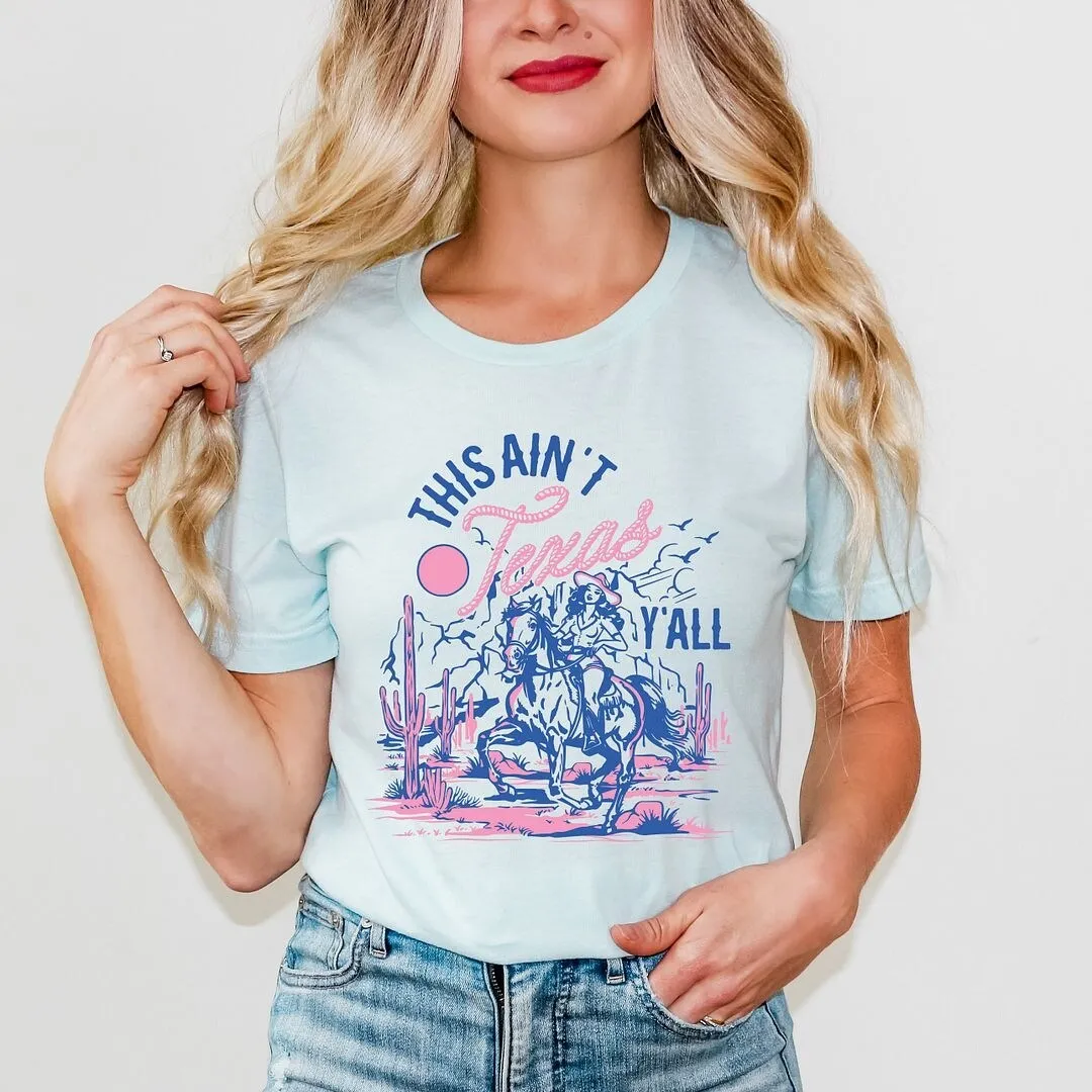 This Ain't Texas Cowgirl Short Sleeve Crewnneck Tee sold by Zulily product image thumbnail 3