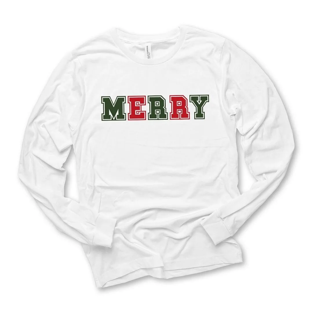 Merry Red and Green Bold Long Sleeve Tee sold by Zulily product image thumbnail 2