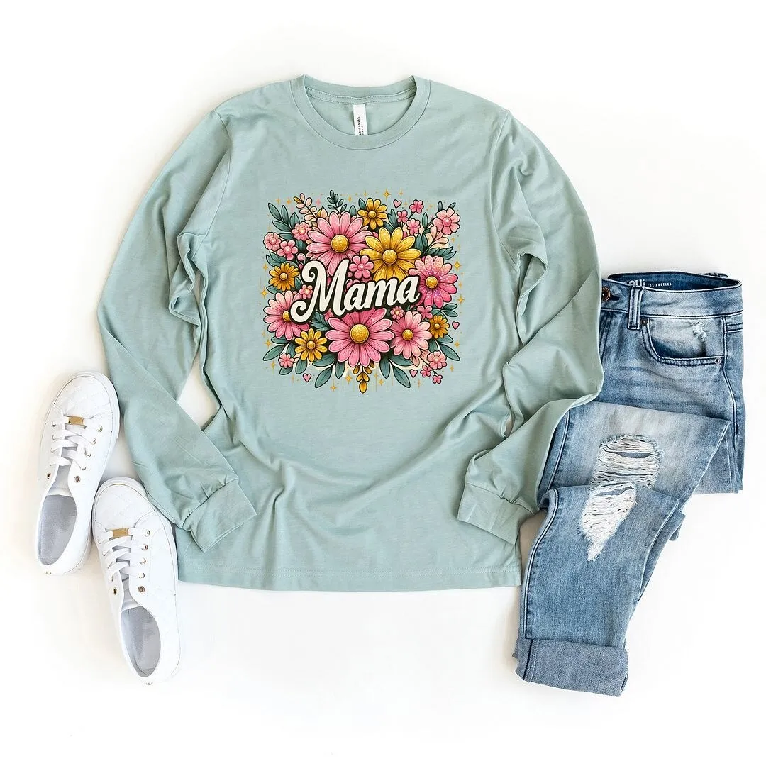 Mama Flower Collage Long Sleeve Tee sold by Zulily