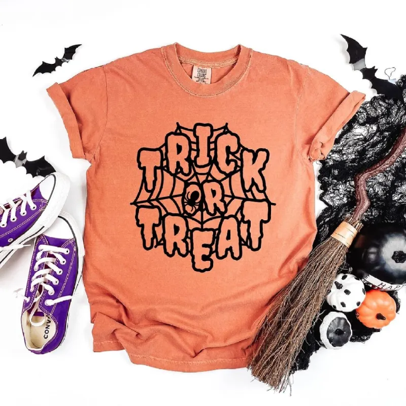 Trick Or Treat Web Garment Dyed Tee sold by Zulily