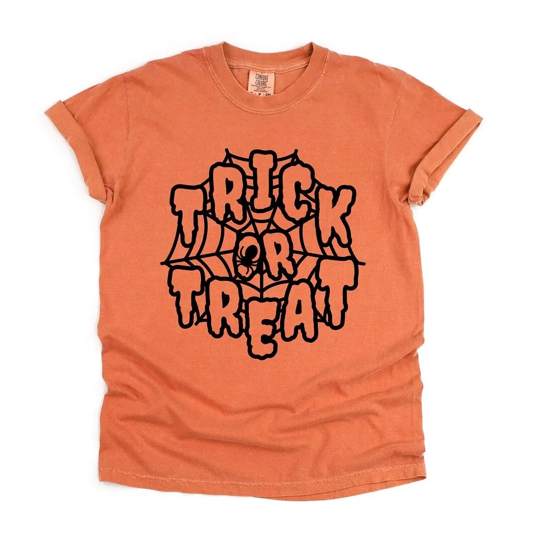 Trick Or Treat Web Garment Dyed Tee sold by Zulily product image thumbnail 2
