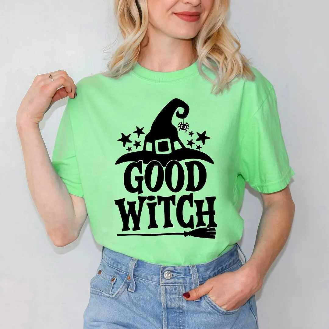 Good Witch Broom Garment Dyed Tee sold by Zulily product image thumbnail 3