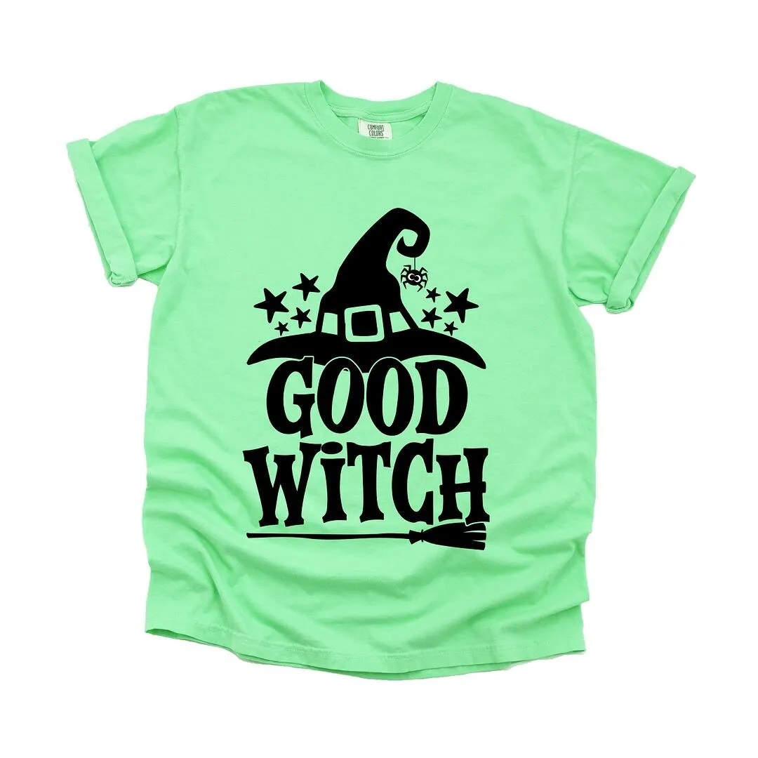 Good Witch Broom Garment Dyed Tee sold by Zulily product image thumbnail 2