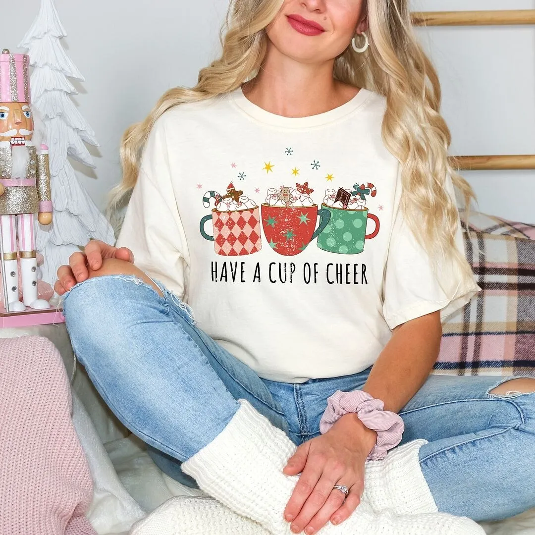 Have A Cup Of Cheer Garment Dyed Tee sold by Zulily product image thumbnail 3