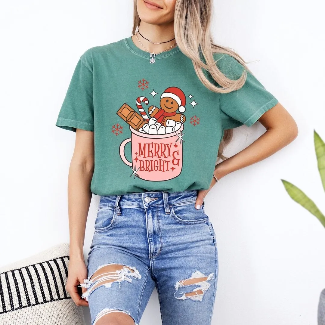 Merry And Bright Mug Garment Dyed Tee sold by Zulily product image thumbnail 3