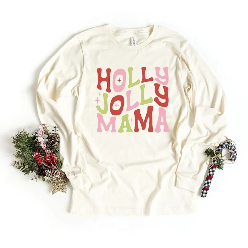 Holly Jolly Mama Colorful Long Sleeve Tee sold by Zulily
