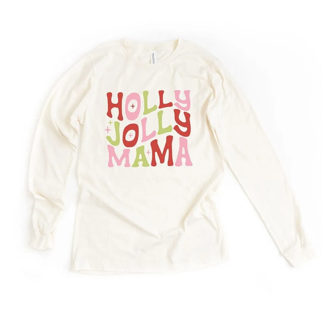 Holly Jolly Mama Colorful Long Sleeve Tee sold by Zulily product image thumbnail 2