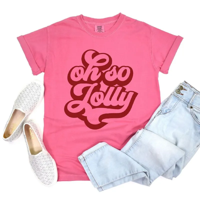 Oh So Jolly Garment Dyed Tee sold by Zulily