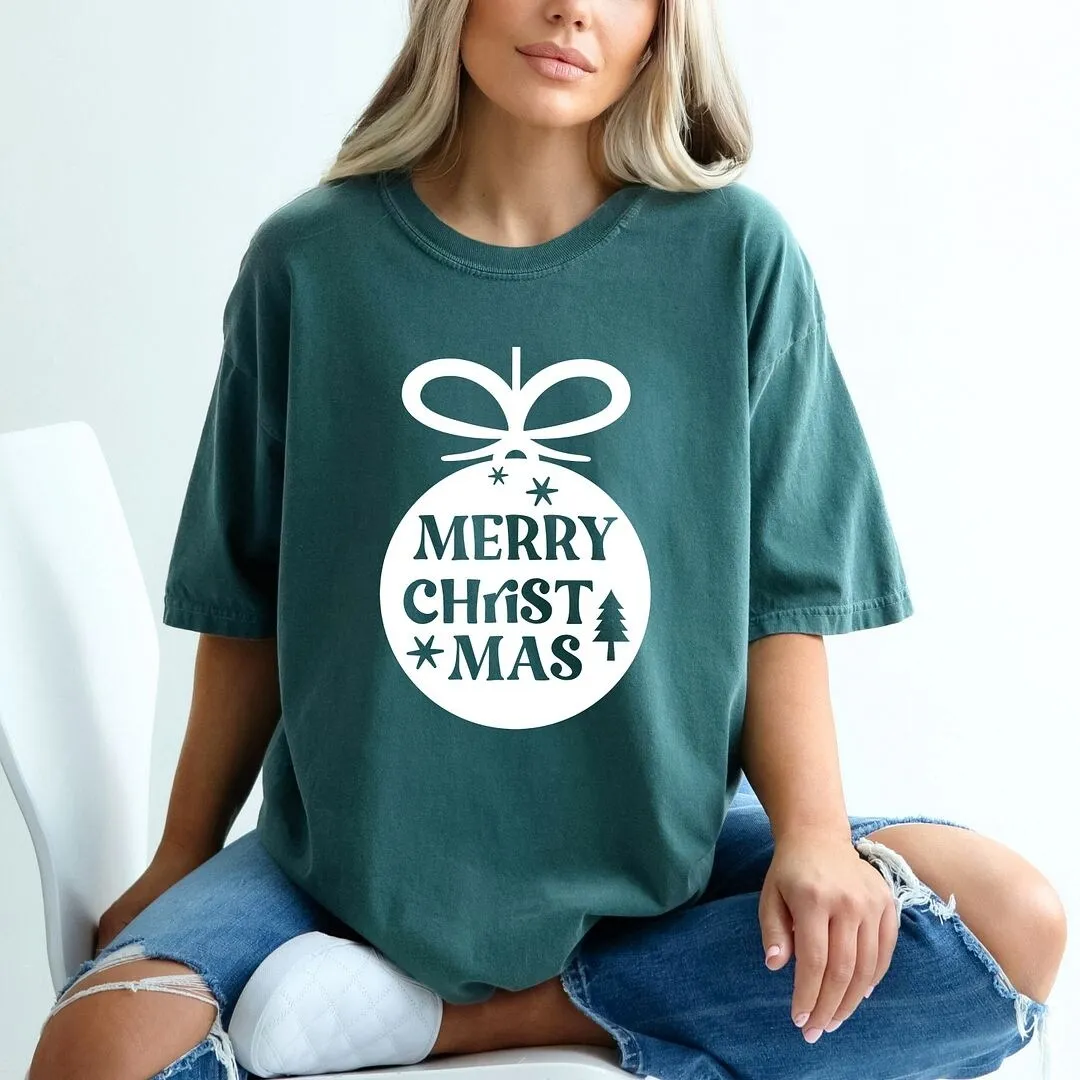 Merry Christmas Ornament Garment Dyed Tee sold by Zulily product image thumbnail 3