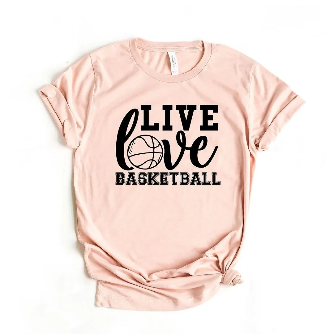 Live Love Basketball Short Sleeve Crewnneck Tee sold by Zulily product image thumbnail 2